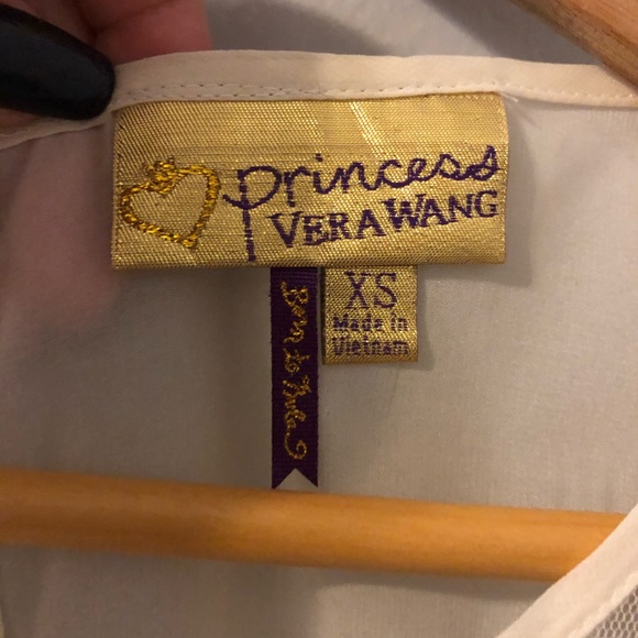 Vera Wang Princess Lace Mesh Peplum Top - Picture 3 of 4